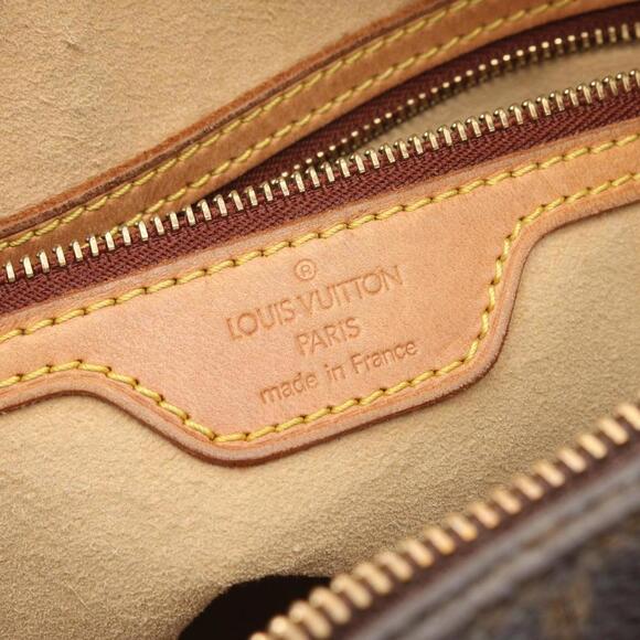 LOUIS VUITTON Authentic Brown Monogram Leather Looping GM Shoulder Bag - Picture 5 of 11